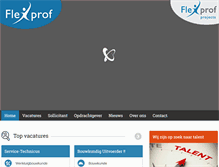 Tablet Screenshot of flexprof.nl